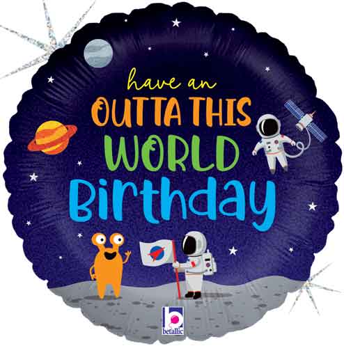Out of This World Birthday Balloon
