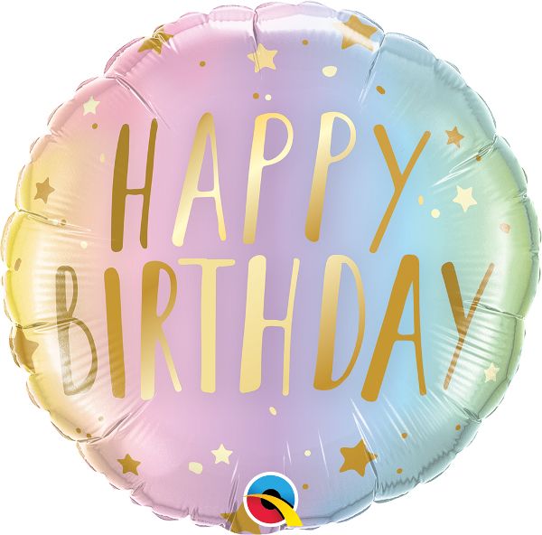 Birthday Pastel Ombre Balloon