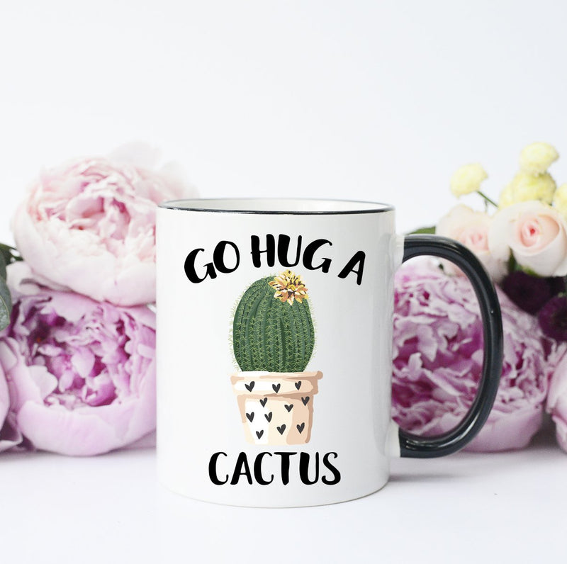 Go Hug a Cactus Ceramic Mug