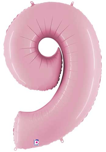Pastel Pink Number 9 Balloon
