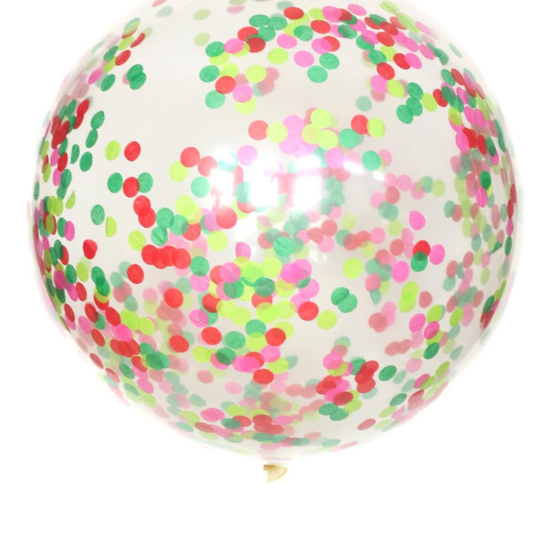 Merry & Bright Confetti Balloon