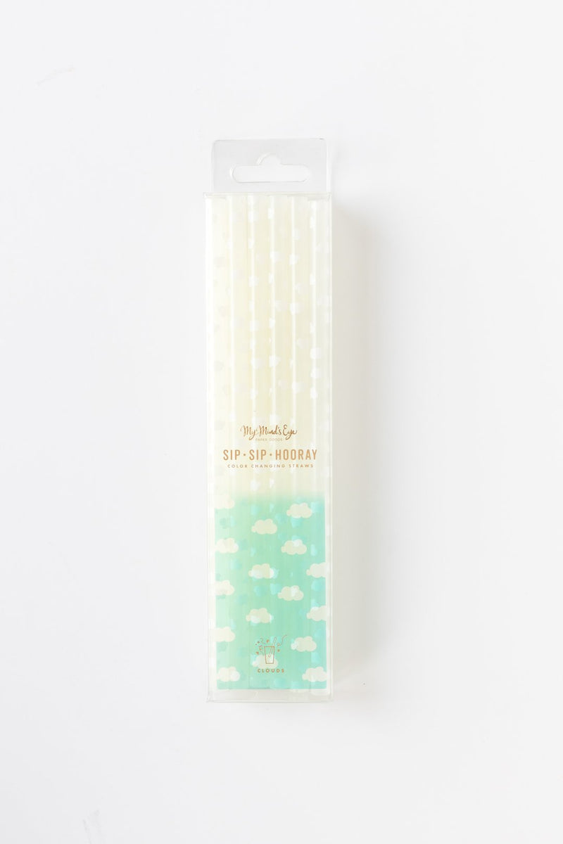 Basic Color Changing Straws - Clouds