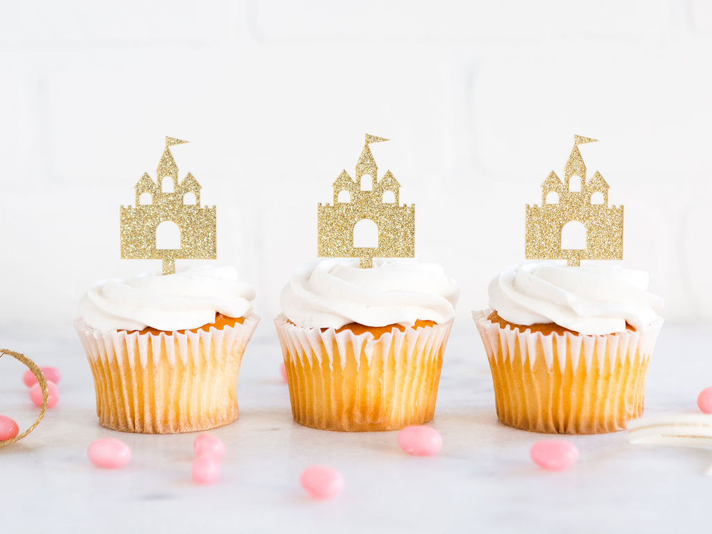 Princess Castle Cupcake Toppers