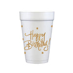 Happy Birthday Foam Cups