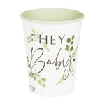 Botanical Hey Baby Shower Cups