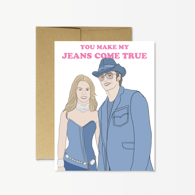 Britney & Justin - Jeans Come True Card