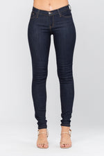 Tessa - High Waisted Dark Wash Skinny Jeans