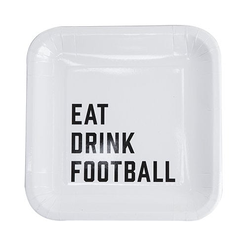 Eat Drink Football Appetizer Plate