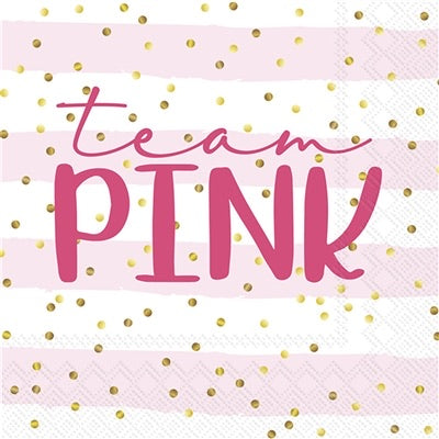 Team Pink or Blue Lunch Napkin