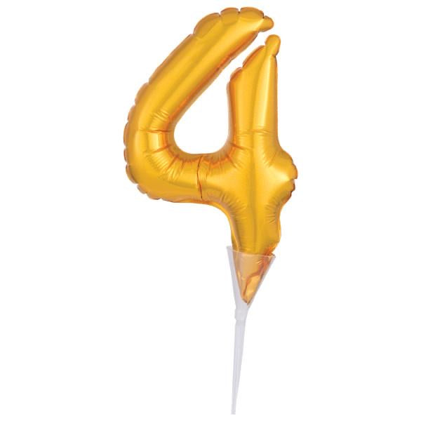 CLEARANCE - Cake Pick - Gold Air Fill Number