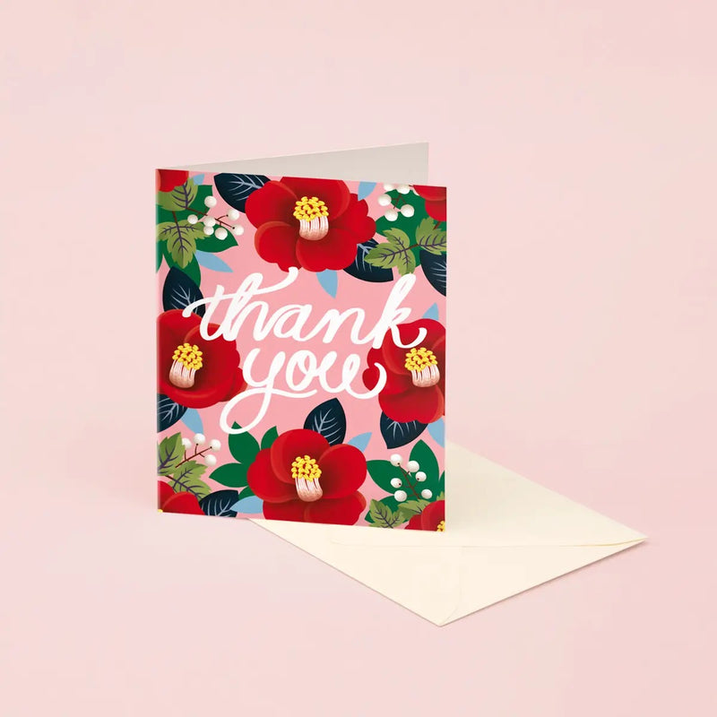 Tsubaki Camellia Thank You Card