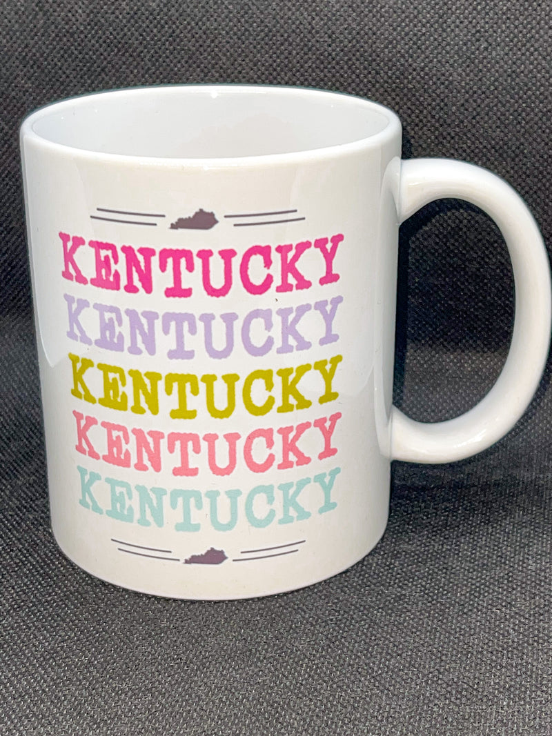 Kentucky Colorful State Ceramic Mug