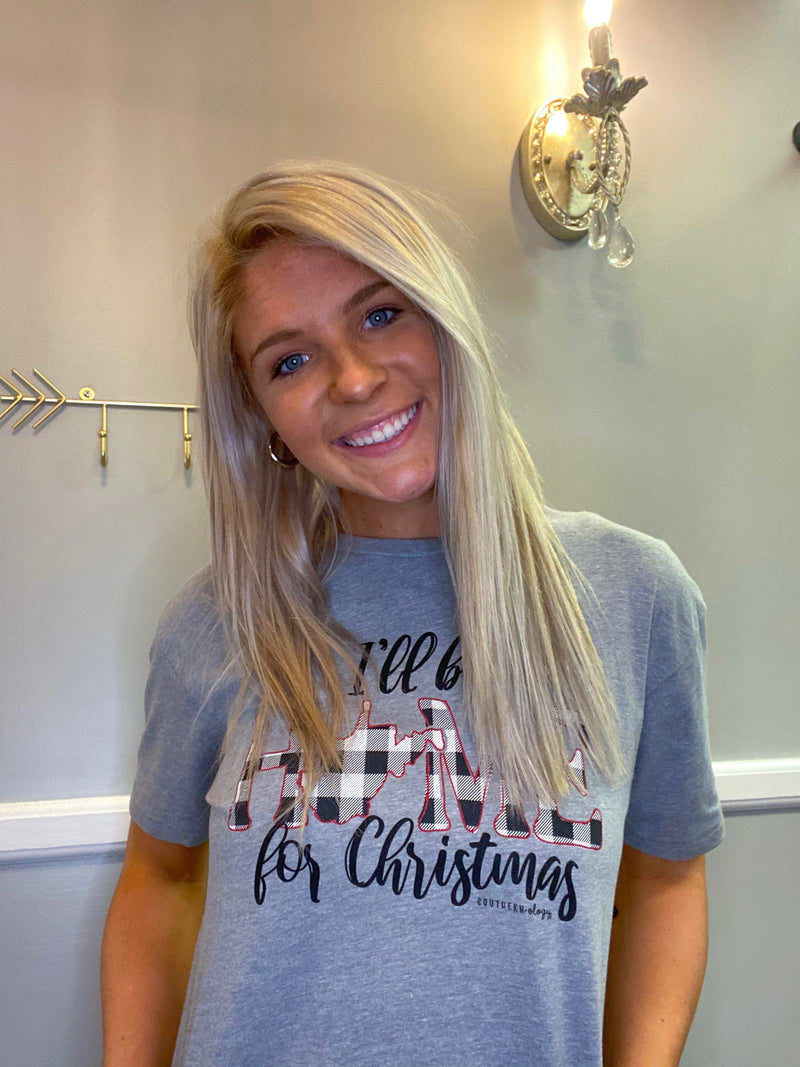 I'll Be Home for Christmas Tee - West Virginia