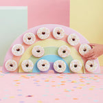 Pastel Rainbow Donut Wall