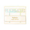 Congrats Holographic Cake Topper