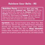 Large Rainbow Sour Belts