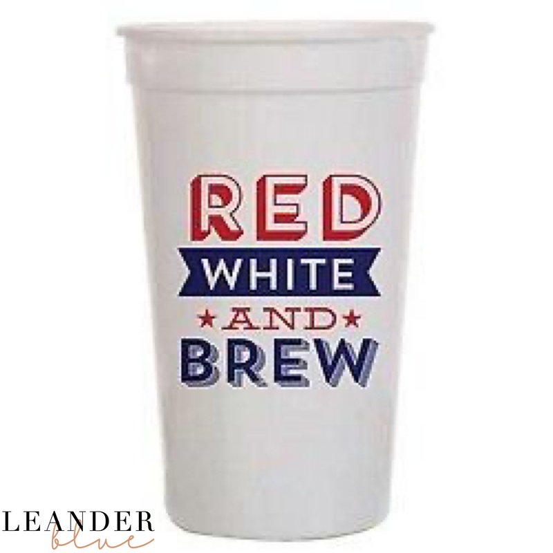 Red, White, and Brew Stadium Cups