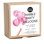 Pink and White Marble Party Balloons