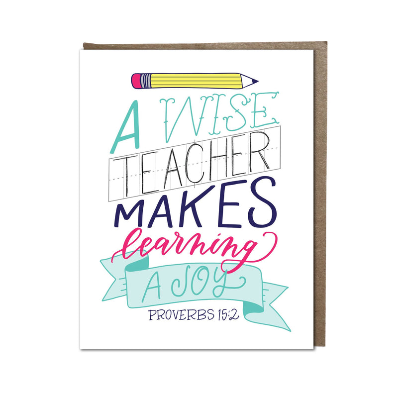 A Wise Teacher Card