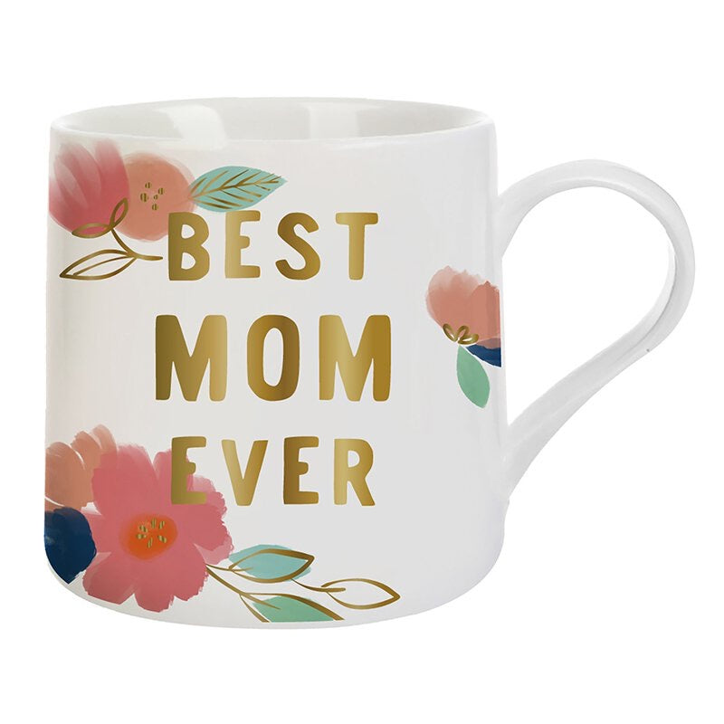Best Mom Ever Floral Jumbo Mug