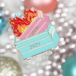 2021 Dumpster Fire Christmas Ornament