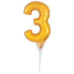 Cake Pick - Gold Air Fill Number