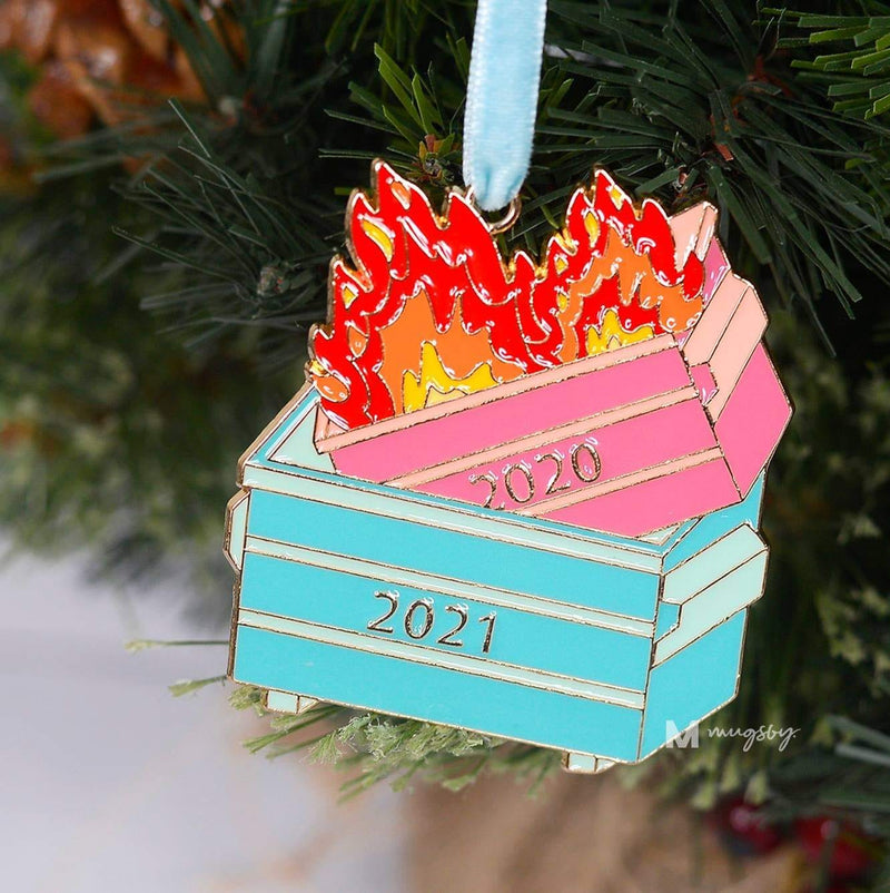 2021 Dumpster Fire Christmas Ornament