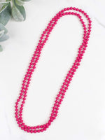 Double Wrap Beaded Necklace 60"