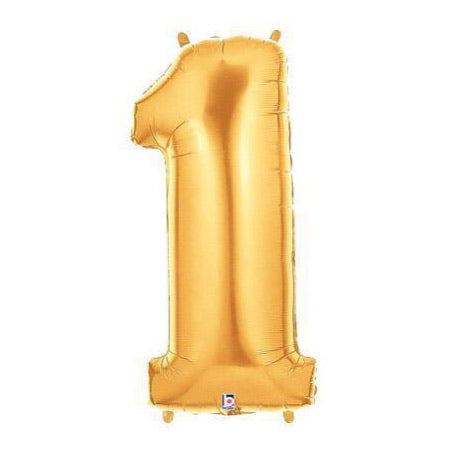 Gold Number 1 Balloon