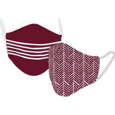 Team Color Maroon Reversible Face Mask