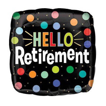Hello Retirement Foil Balloon